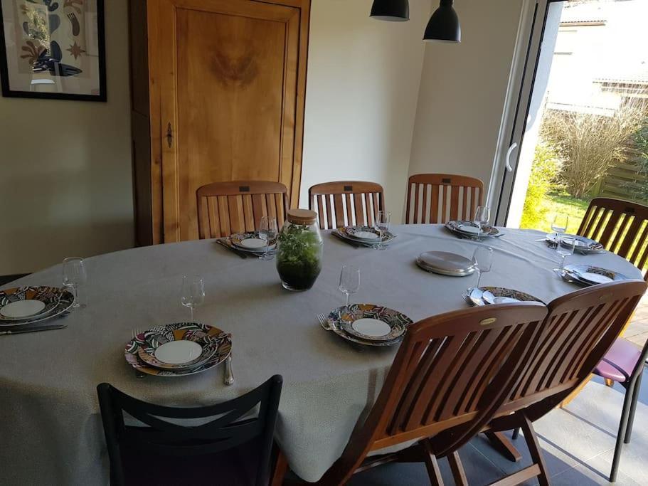 9 Pers 160 M² +Jardin- 10Mn Nantes -30Mn Mer Bouguenais Εξωτερικό φωτογραφία